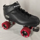 Riedell Dart Roller Derby Skates Size 10 Dart 930 62mm Black Red