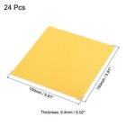 24pcs Microfiber Cleaning Cloth 6  X 6  Suede For Camera Lens Eyeglasses Yellow
