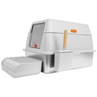 Xxl Stainless Steel Cat Litter Box With High Side With Extra Large Litter Pan