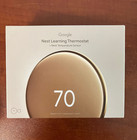 Google Nest Learning Thermostat 4th Gen Polished Gold W  Temp Sensor Ga05171-us