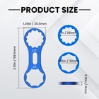 2 Pcs Bicycle Front Fork Cap Wrench Aluminum Alloy Maintenance Tool Pro Kit