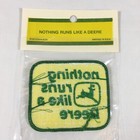 Vintage 1972 John Deere Brand Patch    nothing Runs Like A Deere    Deere   Co Usa