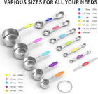 Measuring Cups And Magnetic Measuring Spoons Set  Stainless Steel Measuring Cups