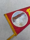 Vintage Niagara Falls Canada Red Pennant Felt 24  Souvenir
