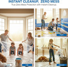 9x12 Ft Clear Plastic Drop Cloth 0 5 Mil Paint Tarp 3 Or 6 Pack