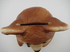Royal Copley 7 5  Teddy Bear Bank Brown Ceramic Still Bank Vintage Ec Clean Slot