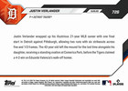 Final Mlb Start  Justin Verlander 2026 Topps Now Detroit Tigers  726 - Presale 