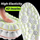 1 Pair Of 4d Sports Insoles For Enhanced Comfort  Shock-absorbing And Breathable