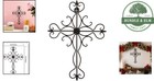 Rustic Iron Wall Cross For Living Room And Bedroom  Farmhouse Style D  cor