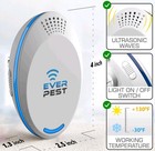 Ultrasonic Pest Repeller  2-pack  Plug In Flea Rat Roach Mosquito    