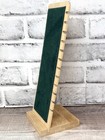 Lot Of 6 Necklace Bracelet Wood Fabric Display Stands Selling Retail 12 Slots