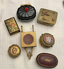 Vintage Decorative Trinket compact pill Box Etc Collection Lot Of 7