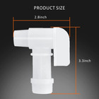 2-pack Of Spigot For 6 Gallon Container 3 4  White Plastic Faucet For 5  6 Ga   