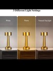 The Chelsea Touch Lamp Bell howell Gold Cordless Wireless Rechargeble Led 3 Mode