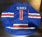 Usntdp Team Usa Game Worn Hockey Jersey  1 Joseph Slavick Green Bay Gamblers