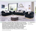 New Luxe Black Gold 3pc Sofa Contemporary Two-tone Glam Velvet Living Room Set
