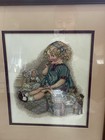 Vintage Framed Children Wall Art Set Of 4 Large 21x17 Nursery Decor