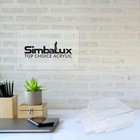        3-set  Simbalux   Acrylic Display Risers Clear Stand Medium Low Profile Tiered