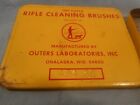 Vintage  one Dozen Rifle Cleaning Brushes Outers Laboratories Inc   10 In Tin