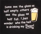 Beer Glass - Whose Drinking My Beer   T Shirt Men s Sizes Humorous Nos
