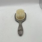 Vintage 1930s Silver Plated Vanity Dresser Hair Brush Collectible Decor