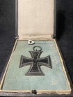 Original Ww1 Imperial German Cased Iron Cross 2nd Class With Stick Pin