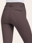 R j  Classics Hayden Silicone Grip Mid Rise Front Zip Breeches - Peppercorn