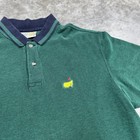 Augusta National Golf Polo Shirt Mens Xl Green Masters Course Logo Cotton Pique