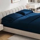 Sheet Set - 4 Piece Bedding Sheets   Pillowcases - Hotel Luxury Full Navy Blue