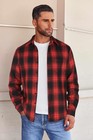Coofandy Mens Long Sleeve Flannel Shirts Pocket Christmas Casual Button Down