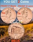 2009 Lincoln Cent P   D Cabin Birth  2 Coin Bright Red Bu Unc Ms 2025 Penny Sale