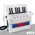 Accordion 17 Keys Piano Accordion For Kids 8 Bass With Straps For Beginners