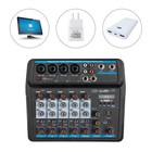6-channel Live Studio Audio Mixer Sound Board Mixing Console Home Usb Bluetooth