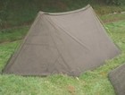 Us Military Shelter Half  No Stakes  2 Halves  Poles    Rope  Read Description 