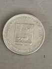 Venezuela  Bolivar Libertador 50 Centimos 1965  Small Silver Coin