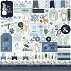 Carta Bella Collection Kit Winter Market 12 x12  Paper Stickers  Made In Usa