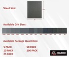 Silicon Carbide Sandpaper  Wet dry Electrocoated - 9  X 11  Select Grit And Qtty