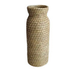 Natural Woven Grass Basket Vase