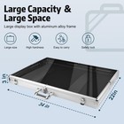 Card Show Display Case Large Aluminum 34 x22   Lockable Trading Card Display    