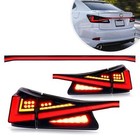 Smoked Fits 2006-2013 Lexus Is250 is350 is-f Sedan Led Tail Lights W  Trunk Lid