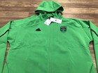 Mens L - New Adidas Mls Austin Fc Soccer Full Zip Anthem Track Jacket Green