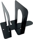 Durable Black Steel Bookends - 5-inch Non-skid Heavy-duty Pair For Stability
