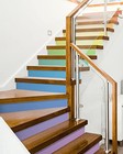  Stair Riser Decals rainbow Colored Vinyl Sticker For Stairs Decoration 14pcs 