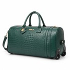 Large Rolling Duffle Bag With Wheels - Travel  Gym  Sports  Weekend Use - Emeral