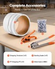 Vevor Banding Strapping Kit With 330 Ft Length Pp Band 100 Metal Seals Orange