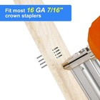 16 Gauge 7 16  Crown Staples  2  1-1 2  1   3 4   For Wood  Galvanized Steel Ass