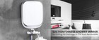 Shower Mirror Fogless For Shaving  Anti Fog Shaving Mirror With Razor Holder