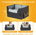 Dog Car Seat For Small Dogs  Elevated Dog Booster Seat Pet Travel Carrier Bed Fo