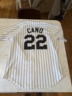 Majestic Robinson Cano No  22 New York Yankees  size Lg  Baseball Jersey Used