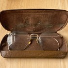Vintage Ao Fulvue Rimless Eyeglasses Frames 1 10 12k Gf Gold Filled Etched